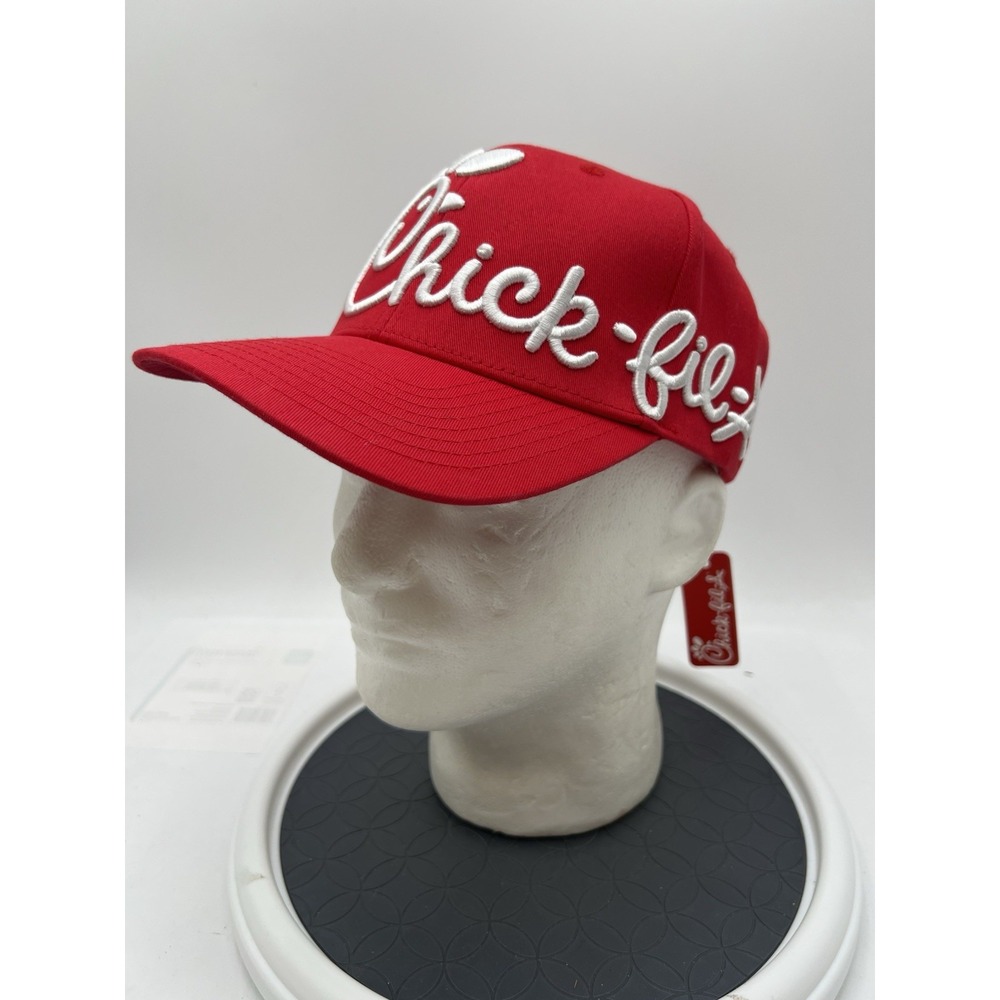 Chick-fil-A Authentic Originals Red Hat Cap 3D Logo Snapback NWT 2023